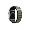 Hubrendy SH Newface Apple Watch 42mm Mountain Kordon - Siyah-yeşil