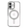 Hubrendy SH Newface İphone 16 Plus Kılıf Joke Simli Magneticsafe Kılıf - Gümüş