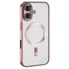 Hubrendy SH Newface İphone 16 Plus Kılıf Kross Magneticsafe Kapak - Pembe