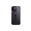 Hubrendy SH Newface İphone 16 Pro Kılıf Boyi Silikon Kapak - Derin Mor