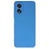 Hubrendy SH Newface Oppo A38 Kılıf First Silikon - Mavi