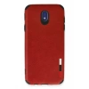 Hubrendy SH Newface Samsung Galaxy J7 Pro / J730 Kılıf Loop Deri Silikon - Kırmızı