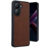 Hubrendy SH Newface Xiaomi Poco X7 Pro Kılıf Aras Deri Kapak - Taba