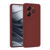 Hubrendy SH Newface Xiaomi Redmi Note 14 4g Kılıf First Silikon - Bordo