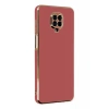 Hubrendy SH Newface Xiaomi Redmi Note 9 Pro Kılıf Volet Silikon - Kırmızı