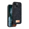 Hubrendy SH Onegif Apple İphone 15 Bright Simli Kapak - Siyah