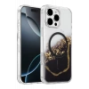 Hubrendy SH Onegif Apple İphone 16 Pro Max Lotus Simli Magsafe Kapak - Siyah