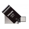 Hubrendy SH Philips Fm12dc152b/00 128gb 2 In 1 Type-c/usb 3.1 Siyah Gri Usb Flash Bellek