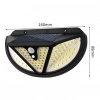 Hubrendy SH Powermaster Mx-118 118 Smd Ledli Hareket Sensörlü Üç Modlu Solar Duvar Lambası