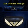 Hubrendy SH Powermaster Mx-118 118 Smd Ledli Hareket Sensörlü Üç Modlu Solar Duvar Lambası