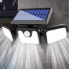 Hubrendy SH Powermaster Mx-w771a Sensörlü 3 Modlu 74 Ledli Solar Aydınlatmalı Duvar Lambası
