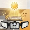 Hubrendy SH Powermaster Mx-w771a Sensörlü 3 Modlu 74 Ledli Solar Aydınlatmalı Duvar Lambası
