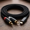 Hubrendy SH Powermaster Pm-29963 2xrca To Type-c 2 Metre Kablo