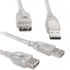 Hubrendy SH S-link Usb 2.0 Şeffaf 10 Metre Usb Uzatma Kablosu
