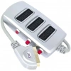 Hubrendy SH Scart Dağıtıcı 3 Lü Silver Butonlu