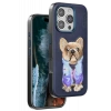 Hubrendy SH Venco Apple İphone 16 Pro Cute Desenli Kapak - Lacivert