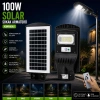 Hubrendy Tedarik 100W 6500K Solar Sensörlü Sokak Lambası