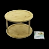 Hubrendy Tedarik 2 Katlı Bambu Döner Sunumluk 24.5 cm