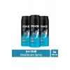 Hubrendy Tedarik 3 Adet Axe Ice Chill Erkek Deodorant Sprey 150 ml