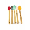 Hubrendy Tedarik 5 parça Silikon Kaşık ve Servis Takımı 20 cm