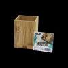 Hubrendy Tedarik Ahşap Bambu Kaşıklık Organizer 9x9 cm