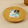 Hubrendy Tedarik Ayaklı Bambu Sunum Tepsisi 24.5 cm