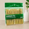 Hubrendy Tedarik Bambu Ahşap Mandal 20li