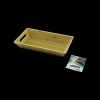 Hubrendy Tedarik Bambu Dikdörtgen Sunum Tepsisi 16x30x4.5 cm (Çift Kulplu)