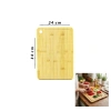 Hubrendy Tedarik Bambu Kesme Tahtası 24x34x1.8 cm