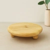 Hubrendy Tedarik Bambu Sunum Tabağı Ayaklı 11x11 cm