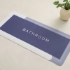 Hubrendy Tedarik Dikdörtgen Su Emici Banyo Paspası 116 x 37.5 cm (Elastik)