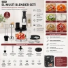 Hubrendy Tedarik El Multi Blender Seti - 2 Hız, Paslanmaz Çelik Bıçak, 2 L Hazneli