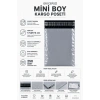 Hubrendy Tedarik Gri Cepsiz Mini Boy Kargo Poşeti 17x25+4 Cm 250 Adet