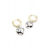 Hubrendy Tedarik Kalp Küpe - Gümüş