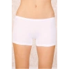 Hubrendy Tedarik Likralı Süprem Bayan Boxer Short Beyaz 2100B