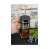 Hubrendy Tedarik Lüx Cam 350 ml French Press Siyah