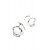 Hubrendy Tedarik Metal Küpe - Gümüş