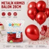 Hubrendy Tedarik Metallic Kırmızı Balon 11 (28 cm) - 100lü Paket