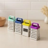 Hubrendy Tedarik Mini Metal Sarımsak Rendesi (Plastik Saplı, Mıknatıslı)