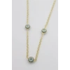 Hubrendy Tedarik Nazar Boncuklu Kolye - Altın