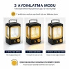 Hubrendy Tedarik Nostalji Solar Lamba - USB Şarjlı 1500mAh