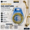 Hubrendy Tedarik Örgülü Duş Hortumu 150 cm Gold