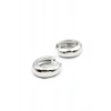 Hubrendy Tedarik Oval Halka Küpe - Gümüş