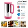 Hubrendy Tedarik Pembe Paslanmaz Çelik Sürahi (Sıcak & Soğuk)