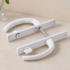 Hubrendy Tedarik PVC Kilitli Banyo/WC Kapı Kolu Beyaz
