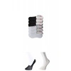 Hubrendy Tedarik Siyah ve Beyaz Kadın Babet Çorap 6 çift