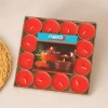Hubrendy Tedarik Tealight Yuvarlak Mum 32li Mix