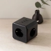 Hubrendy Tedarik Termal akım korumalı 3lü duvar prizi (3x USB) - Siyah
