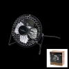 Hubrendy Tedarik USB Masaüstü Metal Mini Vantilatör 4 Kanat 5V