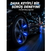 Hubrendy Tekno Araç Sibop Işığı 4lü Set Otomatik Yanan LED Lastik Aksesuarı